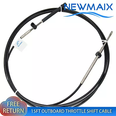 15FT Marine Outboard Throttle Shift Control Cable For Mercury Mariner • $45.99