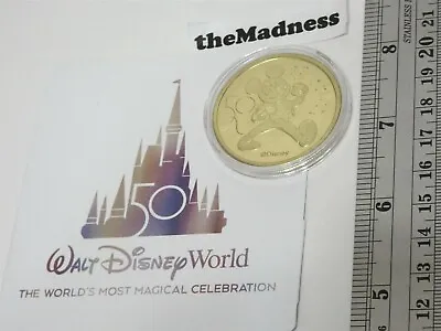 Walt Disney World 50th Anniversary Medallion Coin W/ Case Mickey Mouse • $18.95
