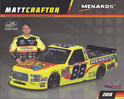 2018 Matt Crafton  Flex Seal Menards Thorsport  #88 Nascar Truck Postcard • $2.25