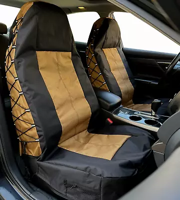 For MAZDA MIATA 1990-1997 Seat Covers Tan Black Canvas Tactical Front • $65.50