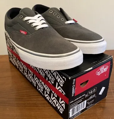 VANS Era Laceless Pro A Skate Charcoal Mens 12 New W Box Sun Damaged See Photos • $40