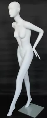 New! 6 Ft 3 In Fancy Female Mannequin Abstract Head Torso Body White SFW14E-WT • $269.99