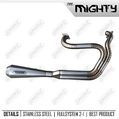 Exhaust Custom Fit Harley Davidson DYNA Super Glide 1999-2017  Pipes 2 Into 1 • $427.50