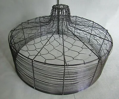 LARGE 20  Wire Light Shade Industrial Rustic Vintage Retro Ceiling Pendant  • £39.99