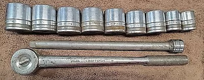 Vintage Craftsman 3/4  Drive Socket Set USA  Circle K Ratchet Sockets OBO READ • $200