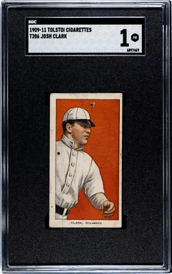 1909 T206 Josh Clark Tolstoi SGC 1 • $198.99