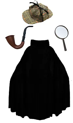 Victorian Detective Costume Kit World Book Day Fancy Dress Character  • £15.99