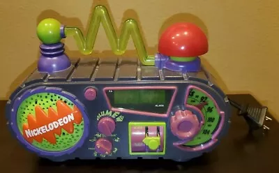 Vintage Nickelodeon Time Blaster AM/FM Alarm Clock Radio 1995 Rare Works Read • $99.99