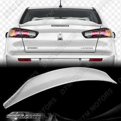 For 2008-2017 Mitsubishi Lancer EVO 10 Painted White Rear Trunk Duck Lid Spoiler • $139.18