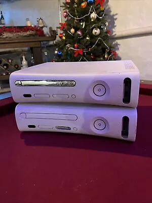 Microsoft Xbox 360 White Console Only For Parts Repair Red Ring Lot Of 2 • $19.95