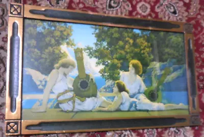 MAXFIELD PARRISH Original  LUTE PLAYERS  Print -1924 Very Good Color Great Frame • $120