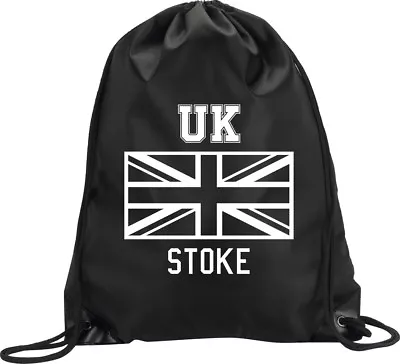 Backpack Bag Stoke Uk United Kingdom Union Jack Gym Handbag Sport M1 • £7.50