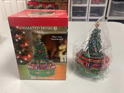 New 5” Mr.Christmas Animated Musical Tree Plays Joue Deck The Halls • $25.90