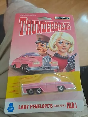 Matchbox Thunderbirds Lady Penelope Rolls Royce FAB1 - New And Sealed • £11.99