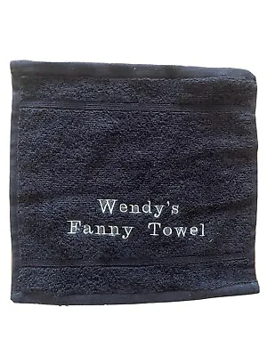 £3.99 • Buy Funny Fun Gift  Fanny Towel Face Cloth Towel Flannel Personalised Embroidery