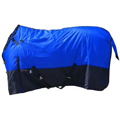 00AD Hilason 1200D Waterproof Turnout Miniature Horse Winter Blanket Blue • $53.95