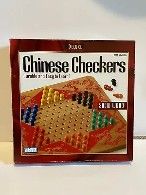 $12 • Buy Parker Brother Vintage DELUXE Chinese Checkers Solid Wood      Pre - Owned