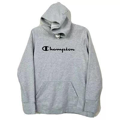 Champion Mens Heather Gray Spell Out Urban Outfitters Hoodie Sweater (MED)-B2-16 • $0.99