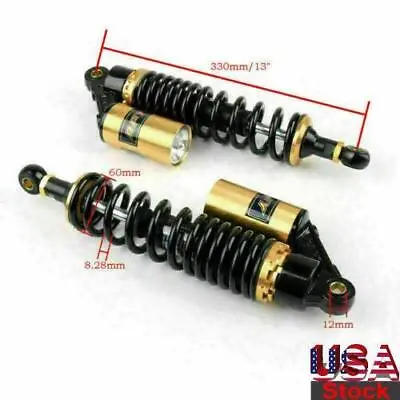 13  330mm Air Rear Shocks Absorber Fit For Yamaha Daytona Motorcycle Black UE • $189.63