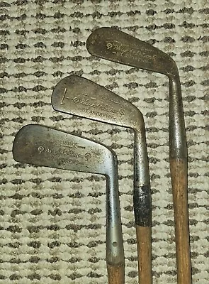 Vintage Antique St Andrews Wood Shaft Golf Clubs Wright & Ditson • $125