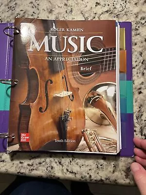 Loose Leaf For Music: An Appreciation Brief By Roger Kamien (2021 Ringbound) • $37