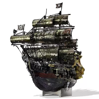 Piececool Model Building Kits The Queen Anne's Revenge 3D Metal Jigsaw Puzzle DIY Toys • £56.51