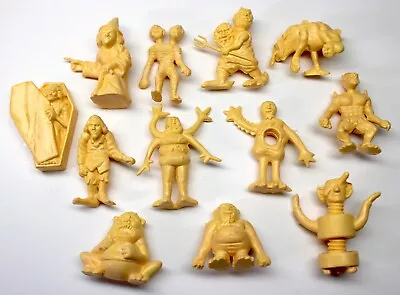 Vintage 1990's Hing Fat Fishel Terrible Monsters Full Set Of 12 Figures - Yellow • $39.99