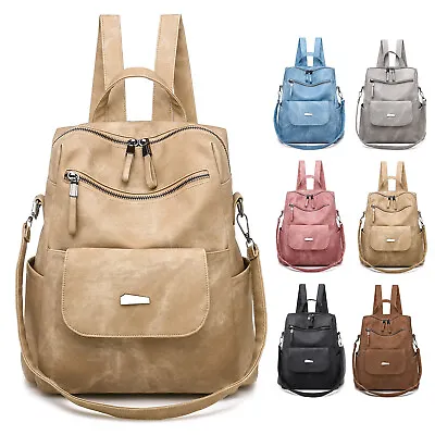 Women Girl Backpack PU Leather Anti-theft Fashion Travel Shoulder Shcool BookBag • $21.96