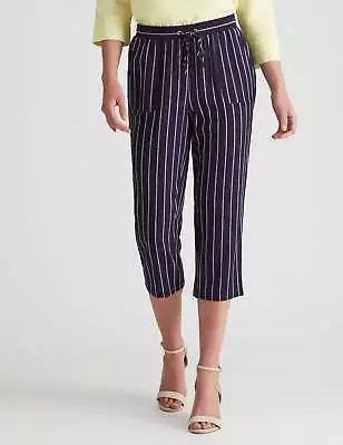 AU 8 - W LANE - Womens Pants -  Linen Crop Pants • $23.53