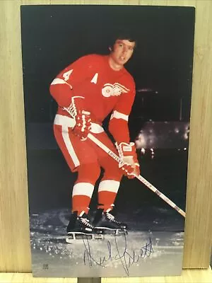 Vintage Detroit Red Wings Nick Libett Autograph Postcard • $8