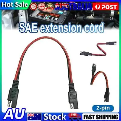 Cord Cable 14AWG 30cm SAE To SAE Quick Connector Solar Battery Plug Wire • $7.98
