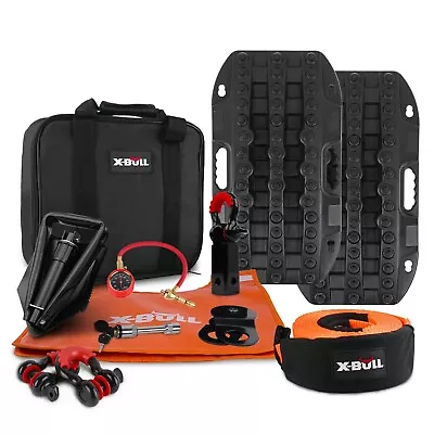 X-BULL 4X4 Recovery Kit Recovery Tracks Truck Snatch Strap Offroad Car 4WD 13PCS • $175