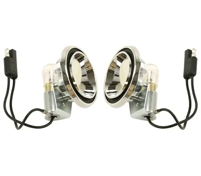 NEW 1969 1970 Mustang Interior Quarter Trim Sail Panel Lights Lamp Fastback Pair • $91.28