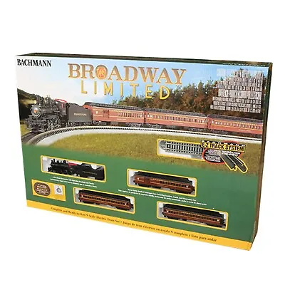 Bachmann N Scale The Broadway Limited Train Set With 4-6-0 Locomotive  BAC24026 • $369.28