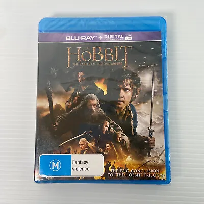 THE HOBBIT - THE BATTLE OF THE FIVE Armies (BLU-RAY REGION B) BRAND NEW SEALED • $15.95