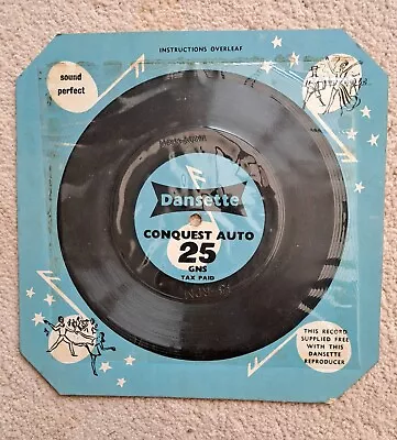 Rare Thin Vinyl Record For Dansette Conquest Auto Record Player. Vintage Retro • £12