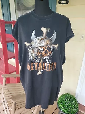 Vintage? Metallica Pushead T-SHIRT Mens 3XL XXXL Sleeveless Wife Beater Rough • $19.99