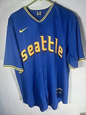 Nike Seattle Mariners City Connect Jersey 2023 Men’s Size: Large Lewis #1 • $45