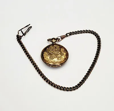 RAREUNIQUE Men's Pocket Watch ARMITRON BLACK HILLS GOLD. 12K Gold Leaves • $116.99