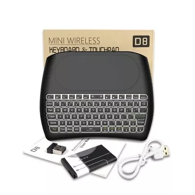 Mini D8 2.4G Backlight Wireless Touchpad Keyboard  Mouse Integrated  Backlight • $19