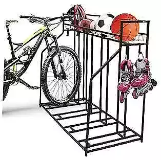  4 Bike Stand Rack With Storage – Bike Rack Floor Stand Great For Parking  • $143.02