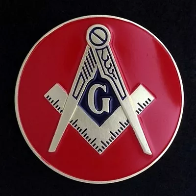 Masonic  Car Auto Emblem (Red) MAE-4 • $4.50