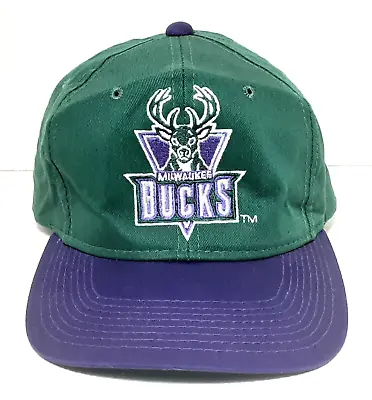Vintage Milwaukee Bucks NBA Embroidered Logo Snapback Hat Sports Specialties • $22.99