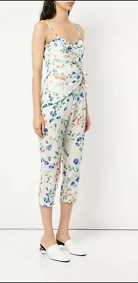 Alice McCall Into You White Floral Wrap Jumpsuit Size 8 • $75