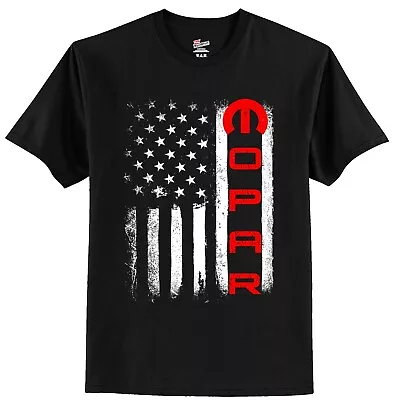 New Mopar Flag  America  Motor Car Sports Racing Gift T Shirt  New Graphic Tee • $19.99