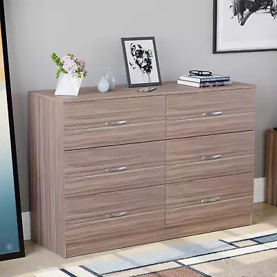 Walnut Chest Of Drawers Modern Bedroom Furniture Bedside Table Wardrobe Desk • £107.99