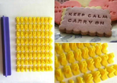 £2.90 • Buy Alphabet Number Letter Cookie Biscuit Stamp Cutter Embosser Cake Mould Tools UK
