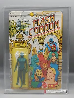 Vintage AFA 80+ Mattel Flash Gordon LIZARD WOMAN Sealed MOC Action Figure Alien • $399
