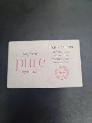 Waitrose Pure Hydration Night Cream X2 • £2.99