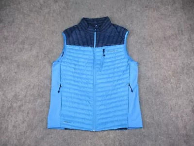 Eddie Bauer Vest Mens Medium Blue Stormdown 800 First Ascent Goose Down Puffer • $29.95